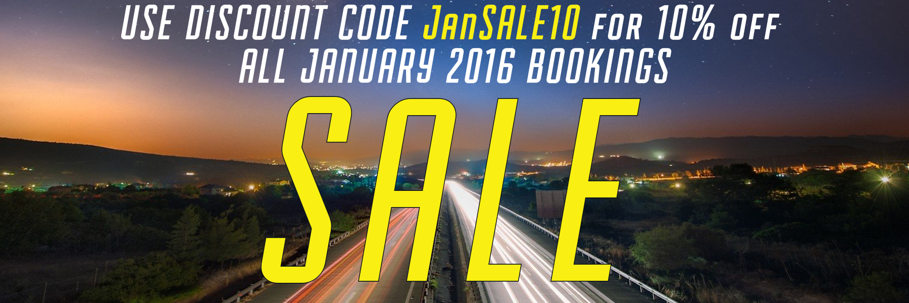 Save 10% this January - Discount Code JanSALE10