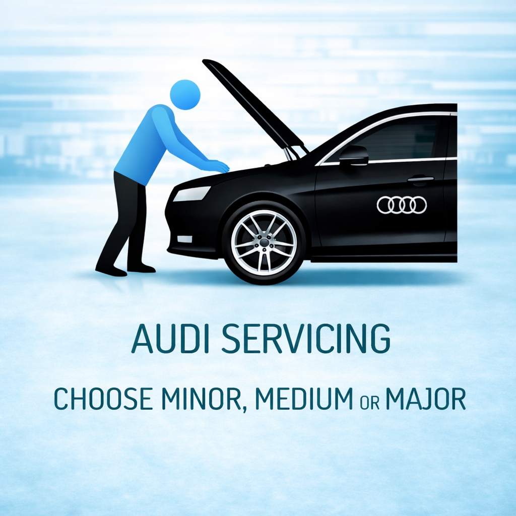 Audi Servicing - Choose Minor, Medium or Major
