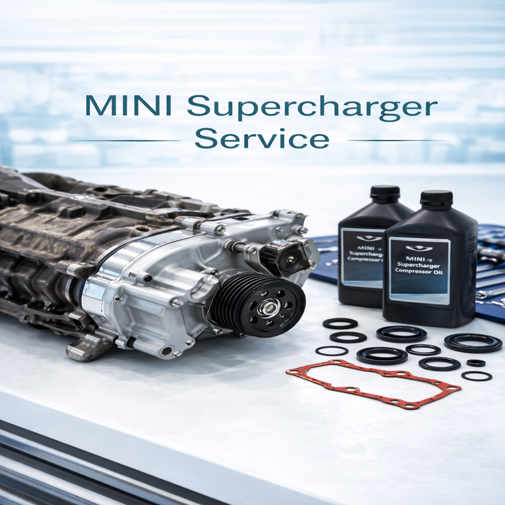 MINI R53/R52 Cooper S Supercharger Oil Service