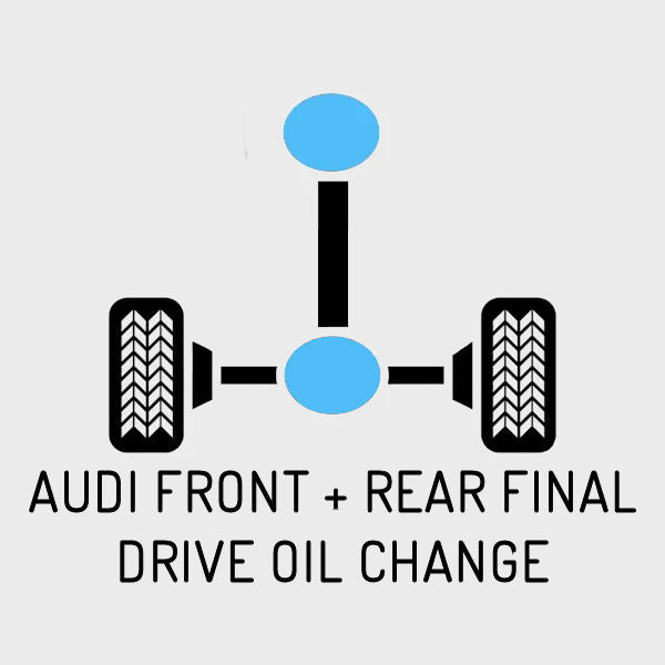 Audi Front & Rear Final Drive Oil Change - For Quattro Models