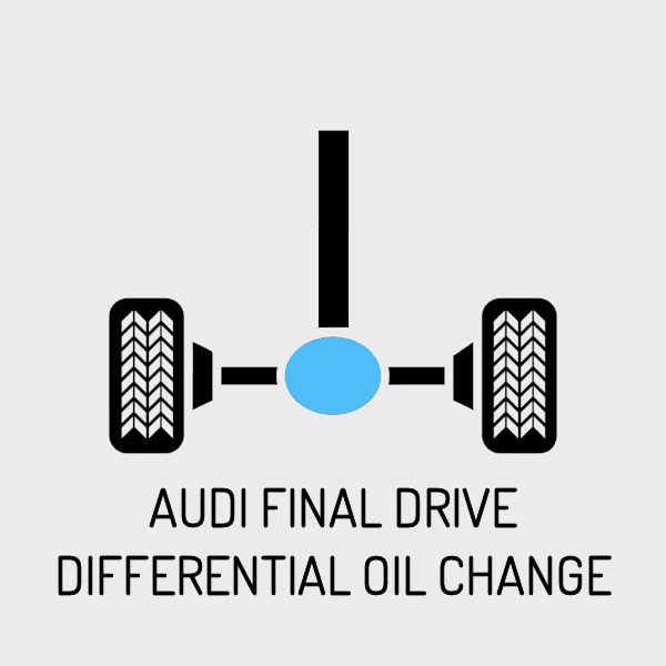 Audi Rear Final Drive Differential Oil Change - For Quattro Models
